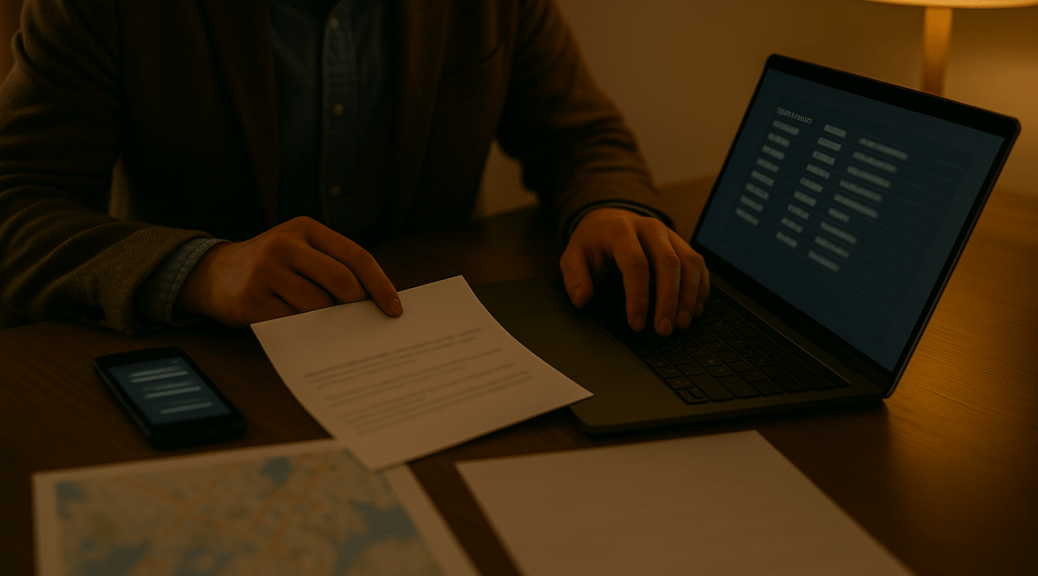 Private investigator analysing inconsistencies in a loved one’s stories to help uncover the truth in Australia