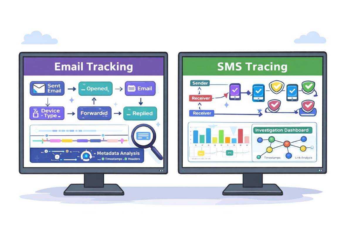 Future of Private Investigations with Email Tracking and SMS Tracing. Future of private investigations using lawful email analysis and SMS tracing methods to support evidence-led investigations.