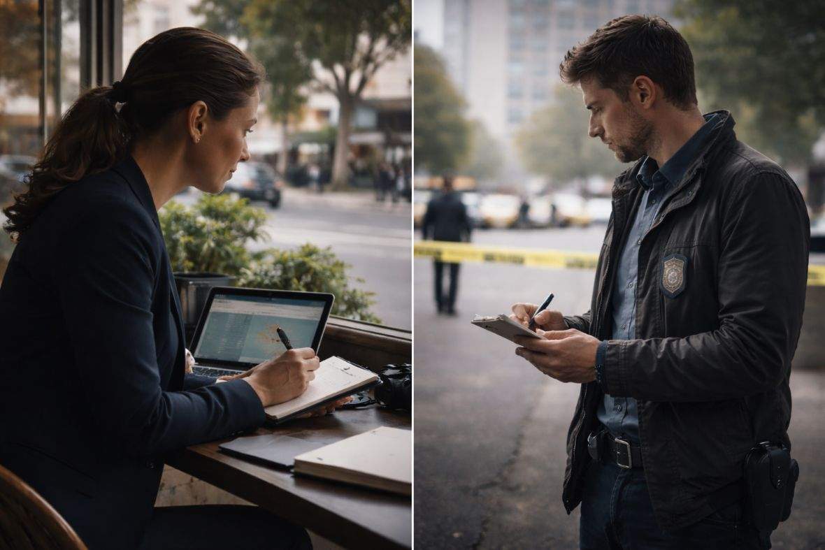 PI vs Police Detective: What’s the Difference? Private investigator compared with a police detective, explaining differences in roles, legal powers, and investigative responsibilities.