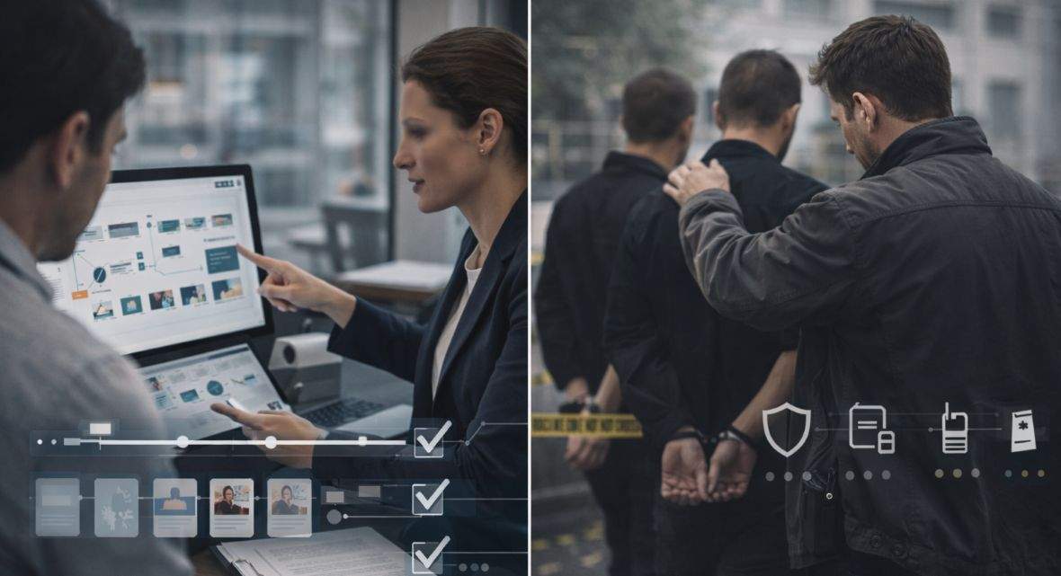 PI vs Police Detective: What’s the Difference? Private investigator compared with a police detective, explaining differences in roles, legal powers, and investigative responsibilities.