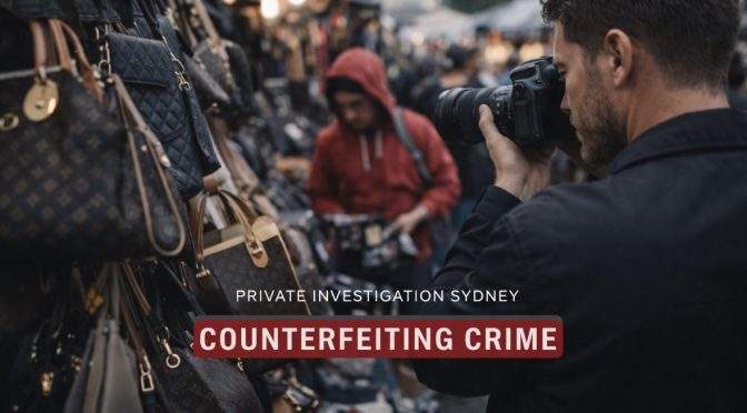 Private Investigator Sydney into Investigating Counterfeiting Crime