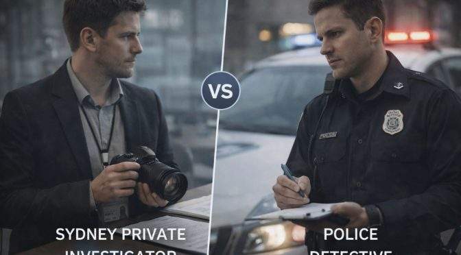 Sydney Private Investigator vs Police Detective: Understanding the Key Differences