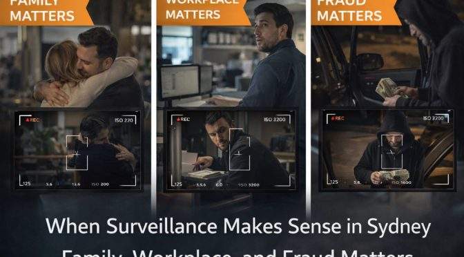 When Surveillance Makes Sense in Sydney Family, Workplace, and Fraud Matters